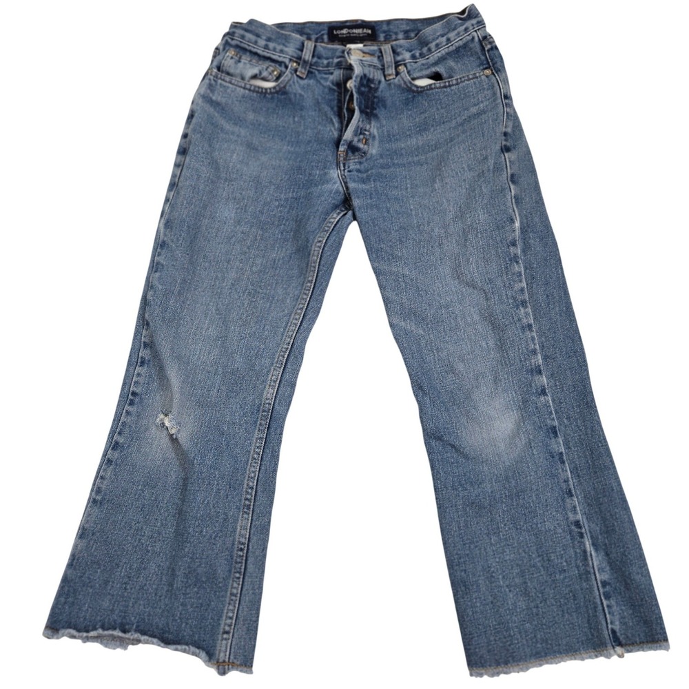 Vintage London Jean Womens Size 2 Y2K High Rise Button Fly Cropped Denim Jeans